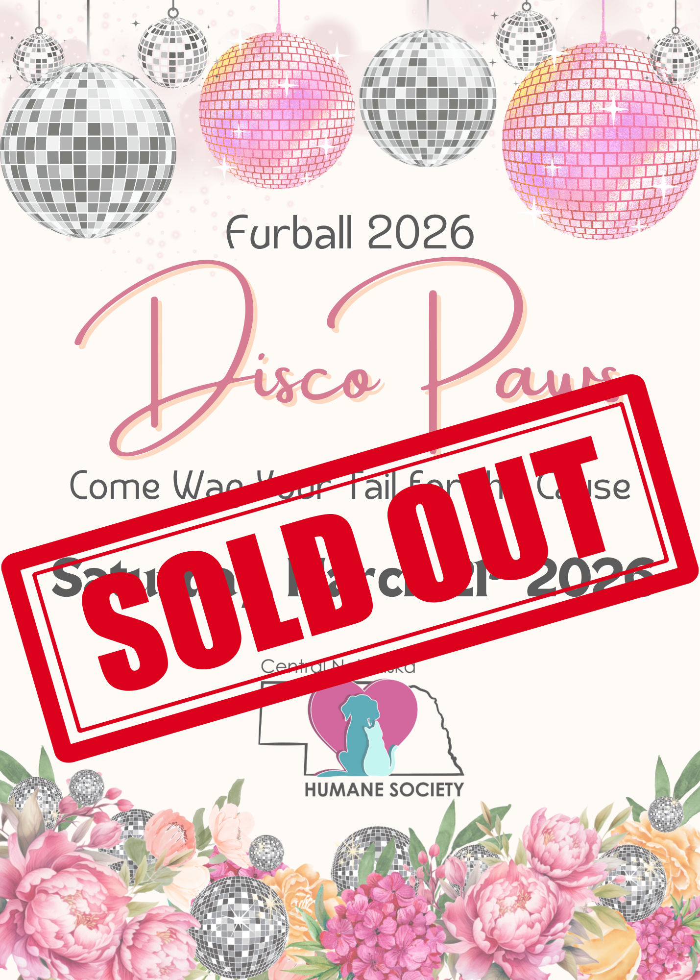 SOLD OUT!! Furball 2026: DISCO PAWS - Come Wag Your Tail for the Cause